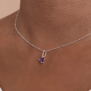 Serenity Star Amethyst Pendant Necklace