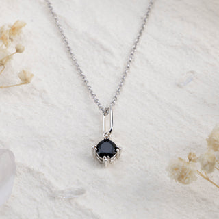 Serenity Star Black Spinel Pendant Necklace