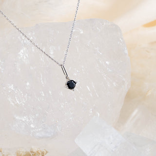 Serenity Star Black Spinel Pendant Necklace