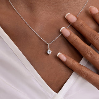 Serenity Star White Topaz Pendant Necklace