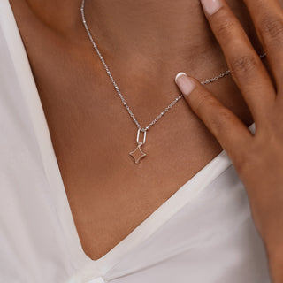 Serenity Star Ember Glow Pendant Necklace