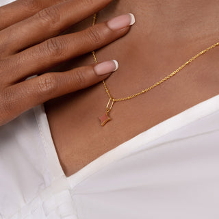 Serenity Star Ember Glow Pendant Necklace