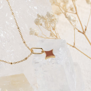 Serenity Star Ember Glow Pendant Necklace