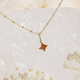 Serenity Star Ember Glow Pendant Necklace