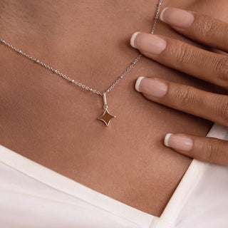 Serenity Star Meteor Flame Pendant Necklace