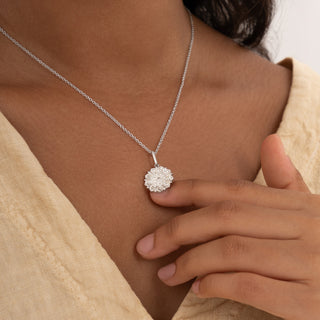 Mandala Coin Pendant Necklace