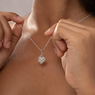 Dara Knot Peridot Pendant Necklace