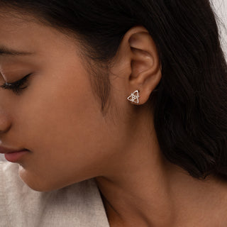 Celtic Trinity Knot Stud Earrings