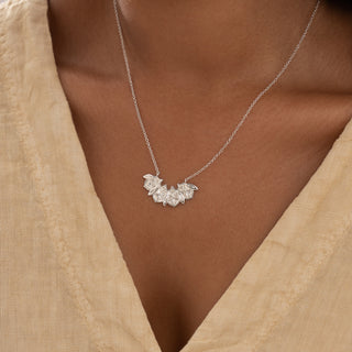 Mandala Half Circle Pendant Necklace