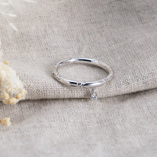 Orchid Stone Charm Ring