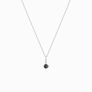 Serenity Star Black Spinel Pendant Necklace