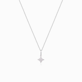 Serenity Star Hammered Pendant Necklace