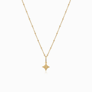 Serenity Star Hammered Pendant Necklace