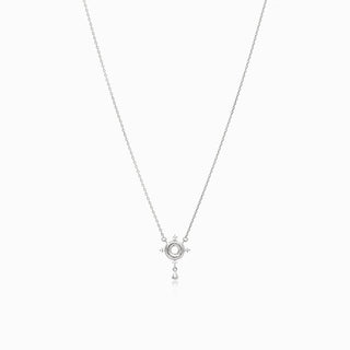 Orchid Halo Pendant Necklace