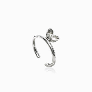 Mistletoe Love Heart Open Ring