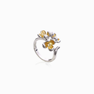 Triple Osmanthus Petal Ring